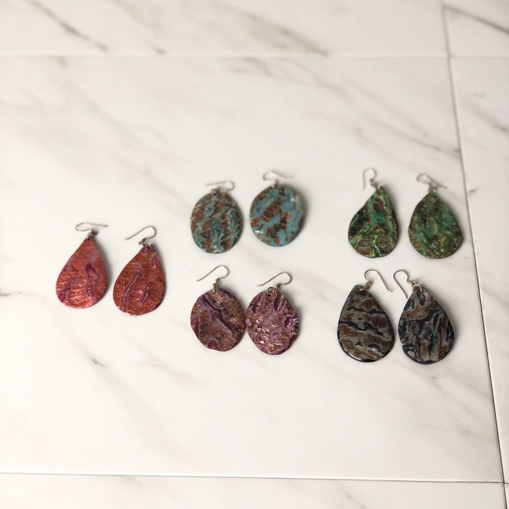 Abalone Shell Earrings - image 2